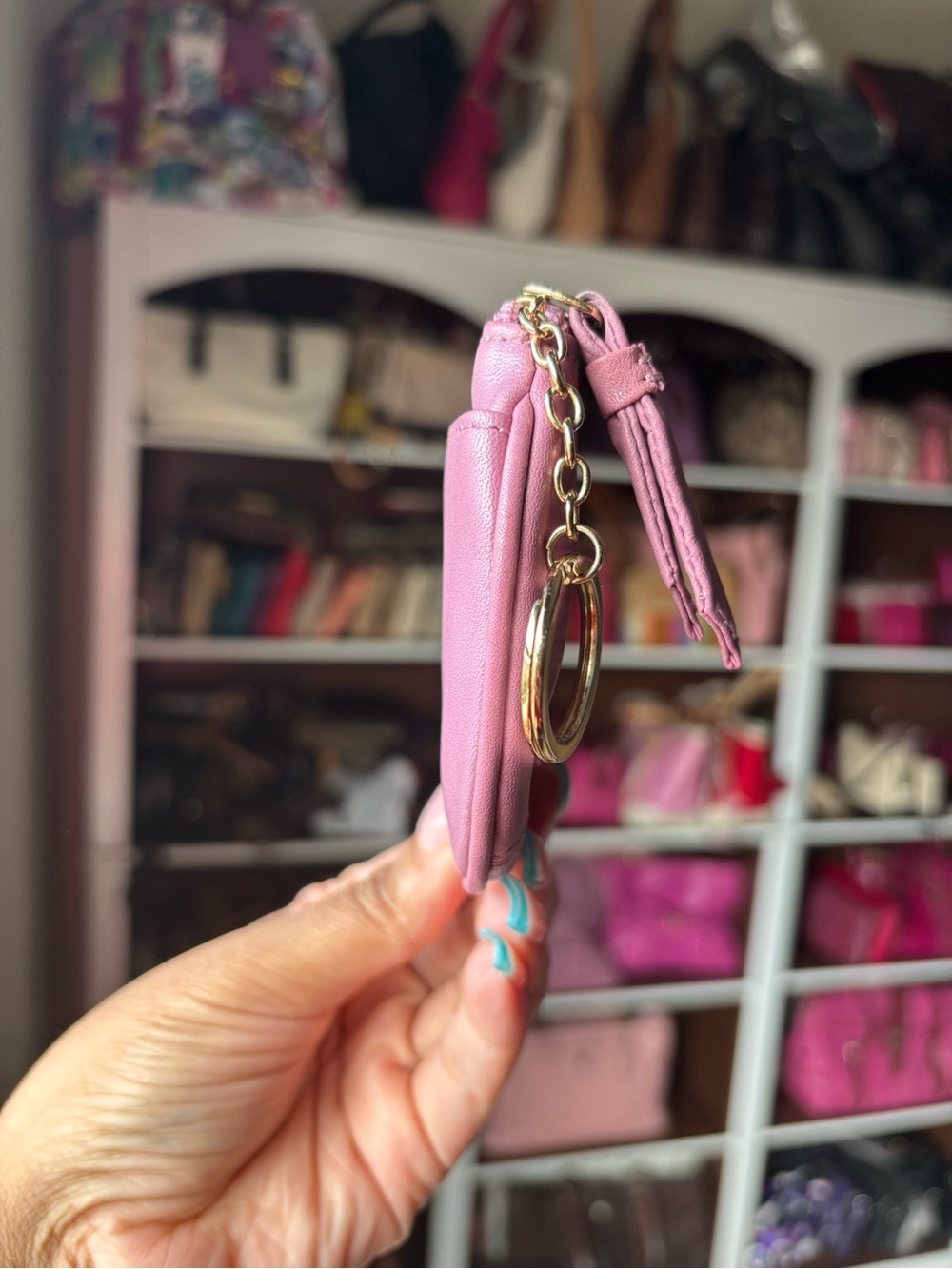 💜🌸COACH Ashley Pleated Mini Coin Purse🌸💜 - Picture 3 of 10